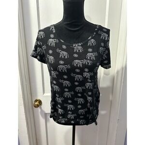 Hollister Black Elephant Graphic Short Sleeve in S